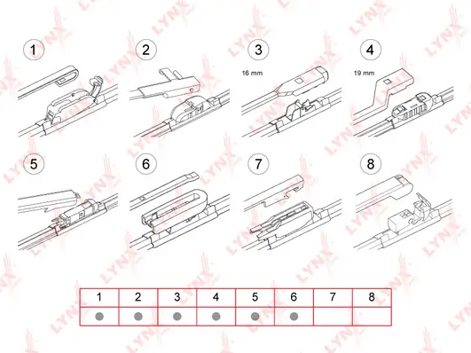 LYNXAUTO Wischblatt - XF600 - TothCarparts