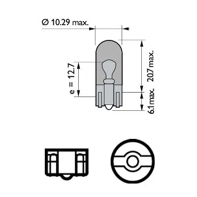 PHILIPS Glühlampe, Blinkleuchte - 12396NAB2 - TothCarparts