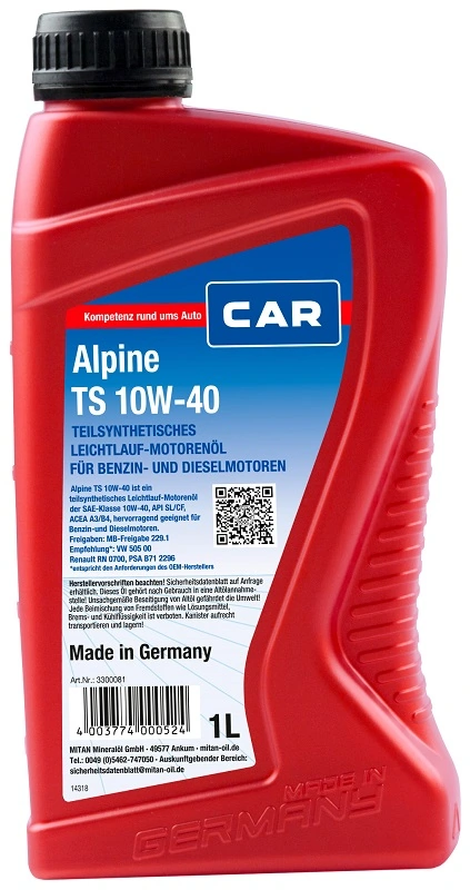 CAR-Alpine Motoröl - 3300081 - TothCarparts
