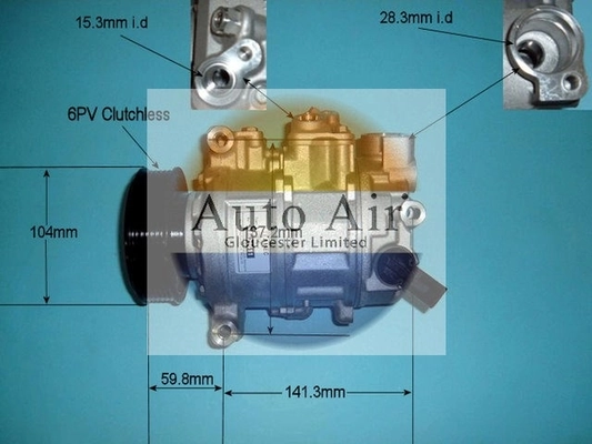 AUTO AIR GLOUCESTER Kompressor, Klimaanlage - 14-9703R - TothCarparts