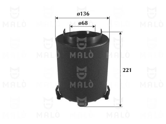 AKRON-MALÒ Luftfilter - 1500373 - TothCarparts