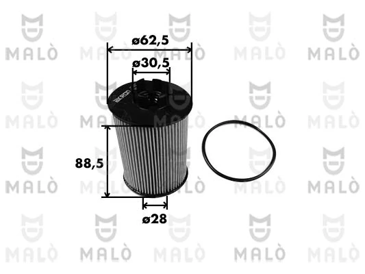 AKRON-MALÒ Ölfilter - 1510024 - TothCarparts