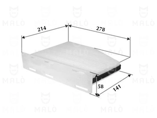 AKRON-MALÒ Filter, Innenraumluft - 1530701 - TothCarparts