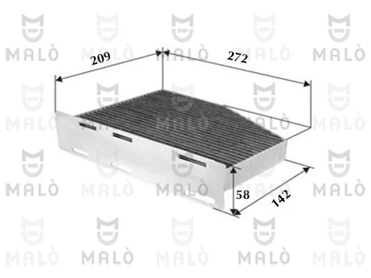 AKRON-MALÒ Filter, Innenraumluft - 1530702 - TothCarparts