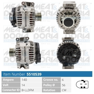 MEAT & DORIA Generator - 5510539 - TothCarparts
