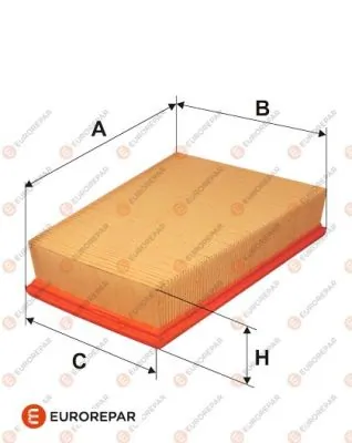 EUROREPAR Luftfilter - 1612865880 - TothCarparts