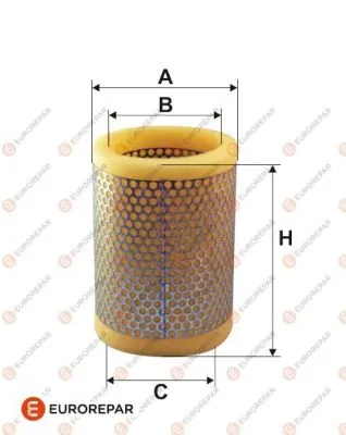 EUROREPAR Luftfilter - 1612867180 - TothCarparts
