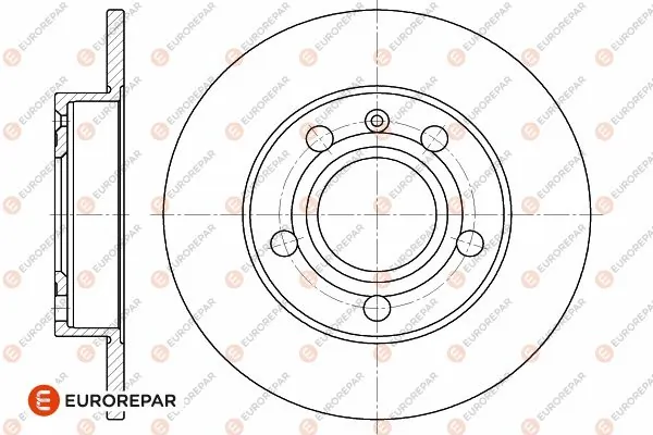 EUROREPAR Bremsscheibe - 1642771680 - TothCarparts