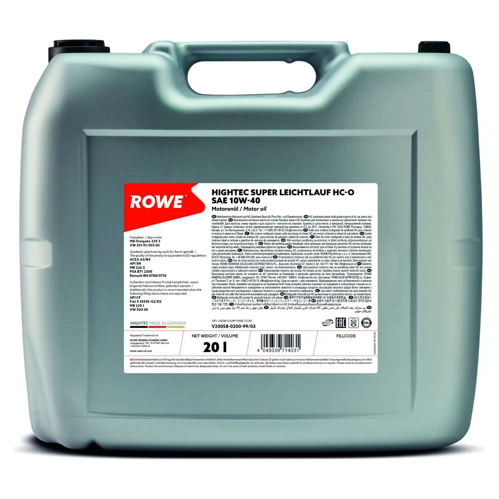 ROWE Motoröl - 20058-0200-99 - TothCarparts