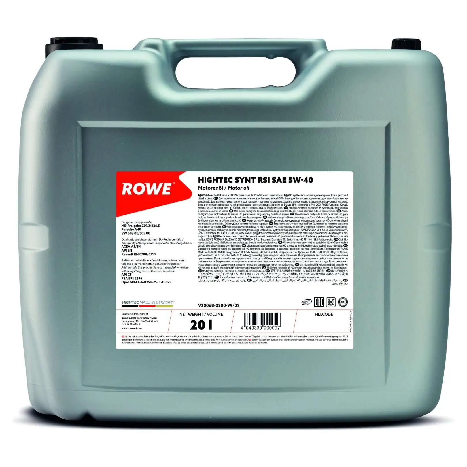 ROWE Motoröl - 20068-0200-99 - TothCarparts