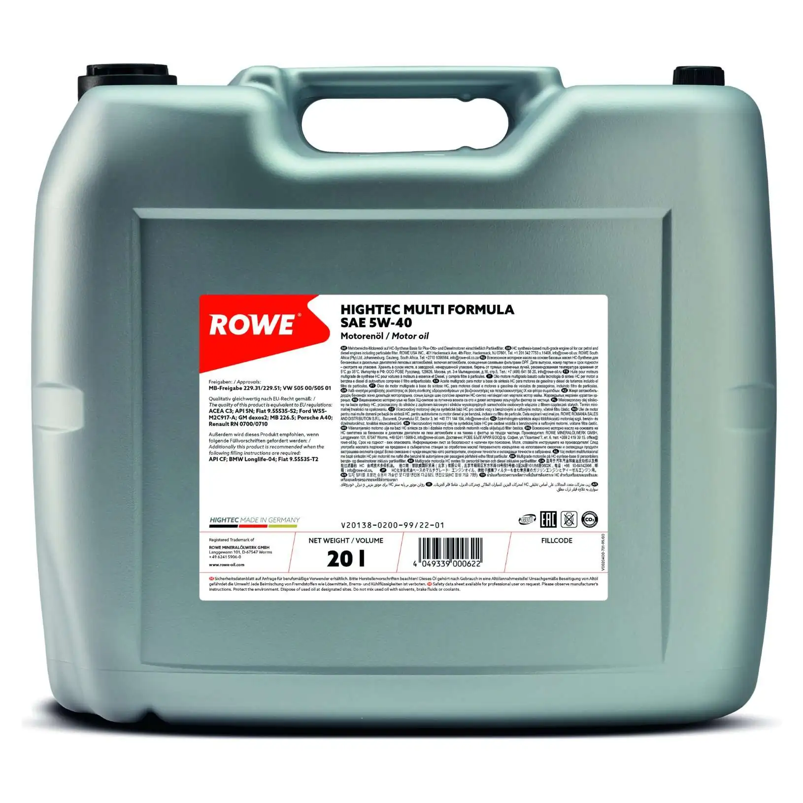 ROWE Motoröl - 20138-0200-99 - TothCarparts