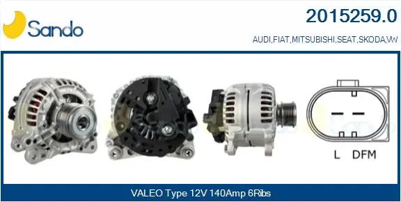SANDO Generator - 2015259.0 - TothCarparts