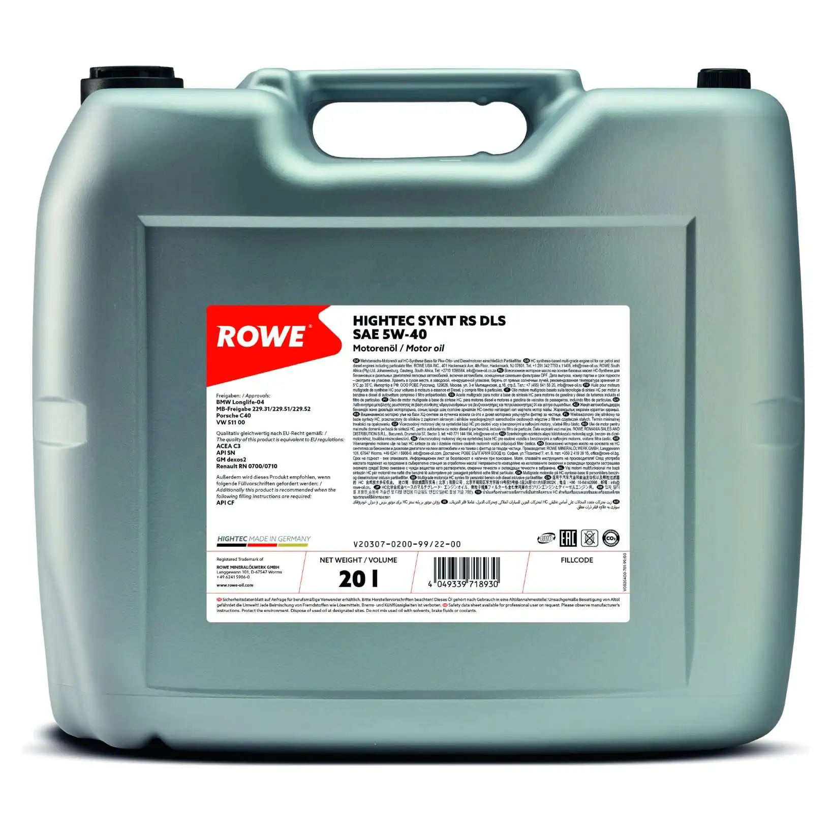 ROWE Motoröl - 20307-0200-99 - TothCarparts