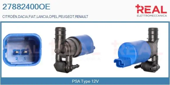 REAL Waschwasserpumpe, Scheibenreinigung - 27882400OE - TothCarparts