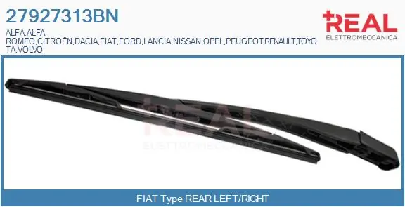REAL Wischarm, Scheibenreinigung - 27927313BN - TothCarparts