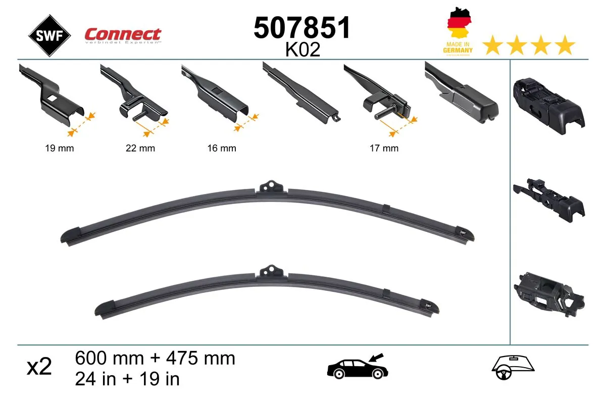 SWF Wischblatt - 507851 - TothCarparts