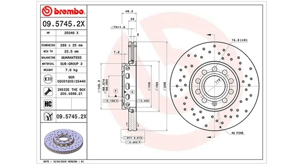 MAGNETI MARELLI Bremsscheibe - 360406001302 - TothCarparts