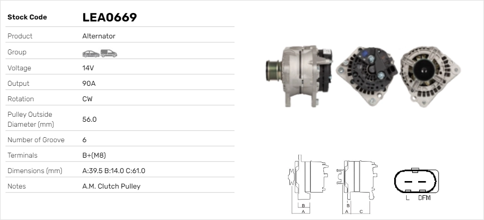 LE Part Generator - LEA0669 - TothCarparts