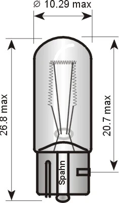 SPAHN GLÜHLAMPEN Glühlampe, Park-/Positionsleuchte - 5221 - TothCarparts