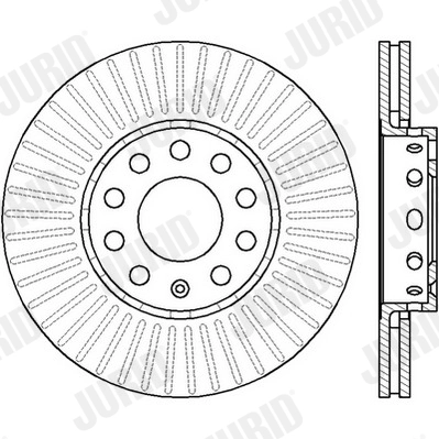 JURID Bremsscheibe - 561548JC - TothCarparts