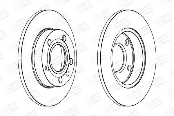 CHAMPION Bremsscheibe - 562192CH - TothCarparts