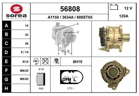 EAI Generator - 56808 - TothCarparts