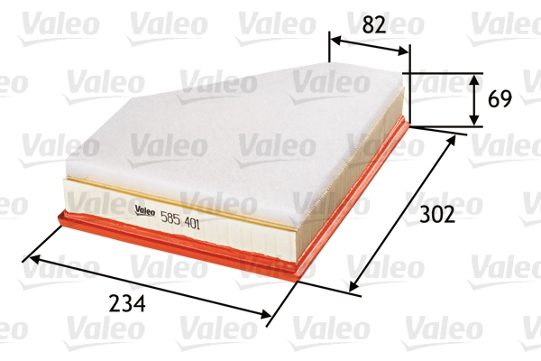 VALEO Luftfilter - 585401 - TothCarparts