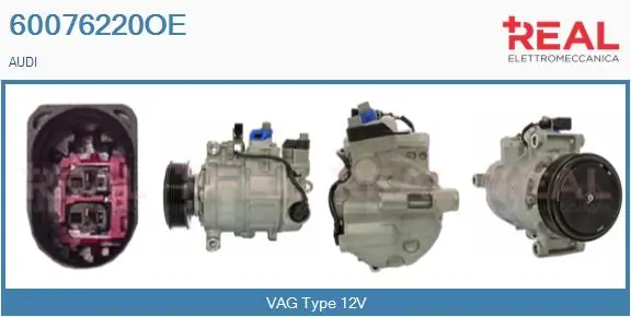 REAL Kompressor, Klimaanlage - 60076220OE - TothCarparts