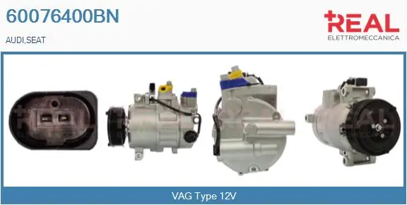 REAL Kompressor, Klimaanlage - 60076400BN - TothCarparts