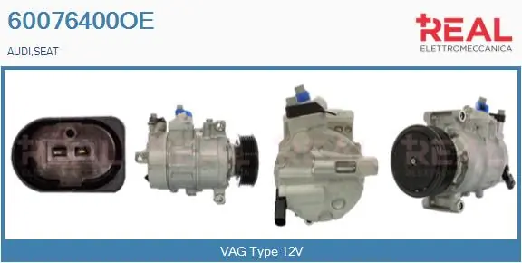 REAL Kompressor, Klimaanlage - 60076400OE - TothCarparts