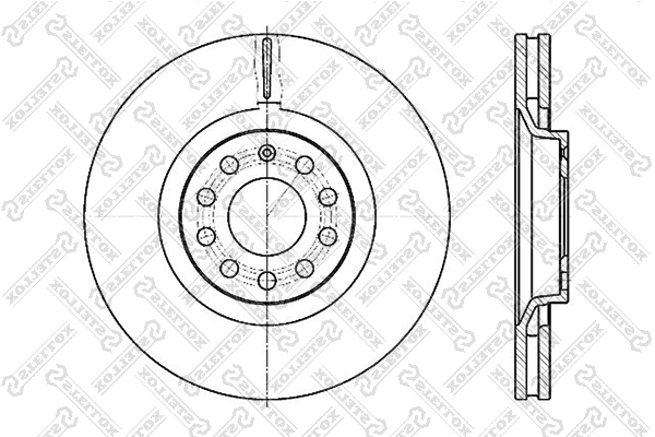 STELLOX Bremsscheibe - 6020-47107V-SX - TothCarparts