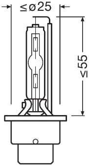 ams-OSRAM Glühlampe, Hauptscheinwerfer - 66240XN2-2HB - TothCarparts