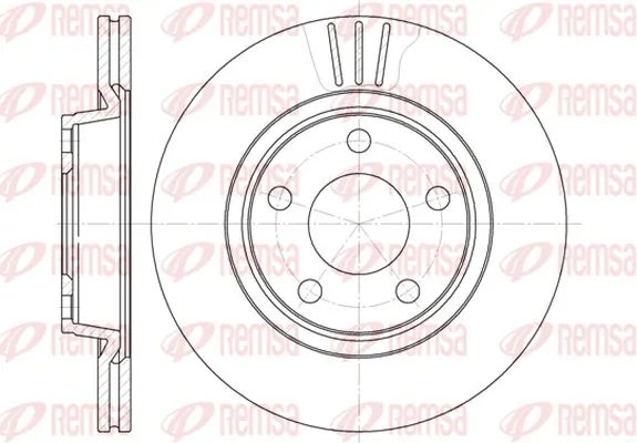 KAWE Bremsscheibe - 6548 10 - TothCarparts