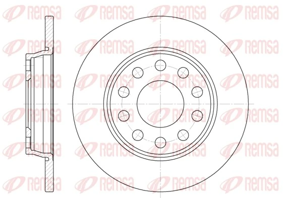 REMSA Bremsscheibe - 6731.00 - TothCarparts