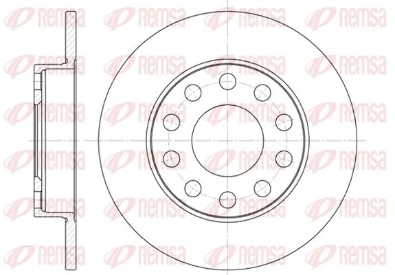 KAWE Bremsscheibe - 6753 00 - TothCarparts