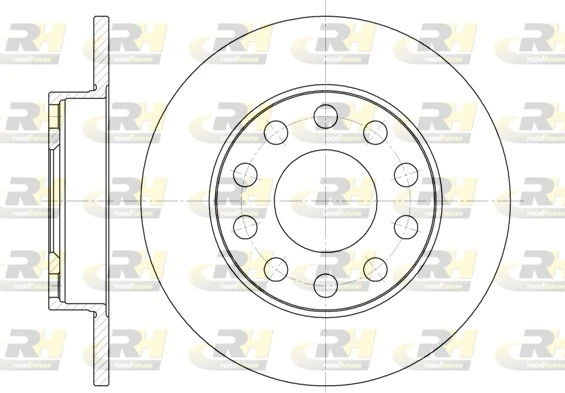 ROADHOUSE Bremsscheibe - 6753.00 - TothCarparts