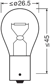 ams-OSRAM Glühlampe, Blinkleuchte - 7507-2BL - TothCarparts
