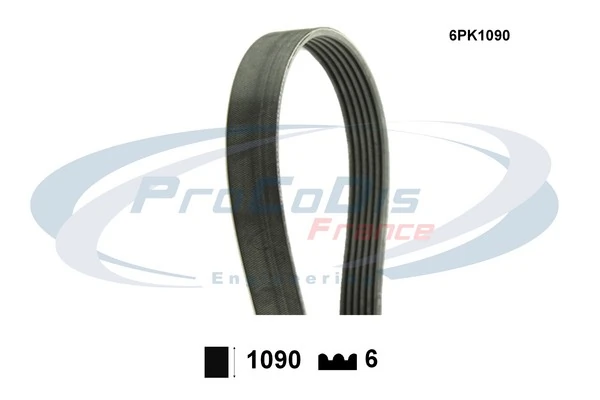 PROCODIS FRANCE Keilrippenriemen - 6PK1090 - TothCarparts