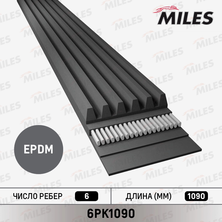 MILES Keilrippenriemen - 6PK1090 - TothCarparts