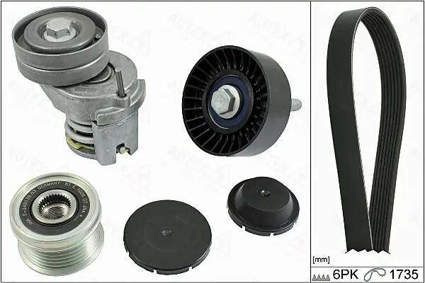 AUTEX Keilrippenriemensatz - 702863 - TothCarparts