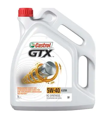 CASTROL GTX A3/B4 5W-40 5L - 15218F - TothCarparts