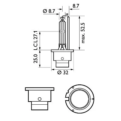 PHILIPS Glühlampe, Hauptscheinwerfer - 85122XV2C1 - TothCarparts