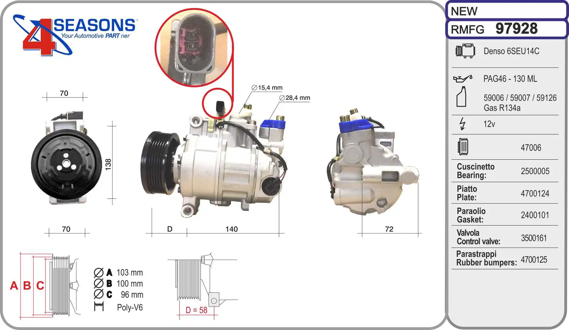AHE Kompressor, Klimaanlage - 97928 - TothCarparts