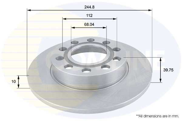 COMLINE Bremsscheibe - ADC1446 - TothCarparts