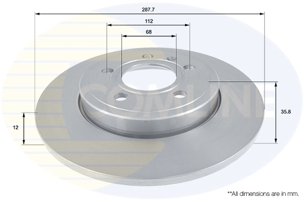 COMLINE Bremsscheibe - ADC1468 - TothCarparts