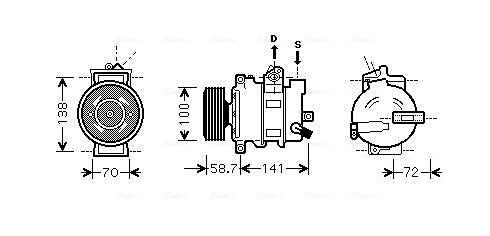 AVA Clever Choice Kompressor, Klimaanlage - AIAK279 - TothCarparts