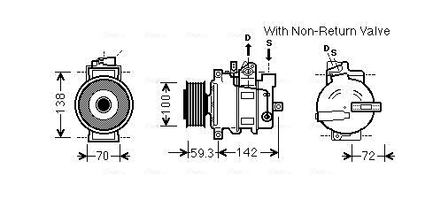AVA Clever Choice Kompressor, Klimaanlage - AIAK334 - TothCarparts