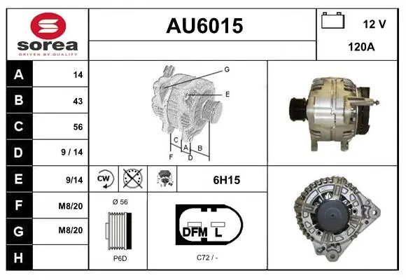 SERA Generator - AU6015 - TothCarparts