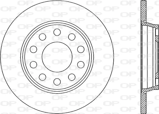 OPEN PARTS Bremsscheibe - BDR1923.10 - TothCarparts