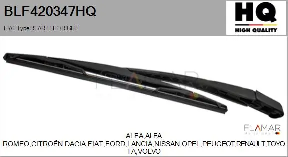 FLAMAR Wischarm, Scheibenreinigung - BLF420347HQ - TothCarparts